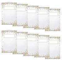 Ashley Productions Hanging Confetti Pattern Storage/Book Bag, 2 Packs of 5