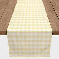 Yellow Buffalo Check 16" x 72" Cotton Twill Runner