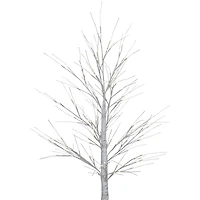 4ft. Pre-Lit White Birch Twig Artificial Christmas Tree, Warm White LED Lights
