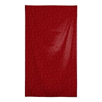 102" Autumn Pattern Leaves On Red Tablecloth