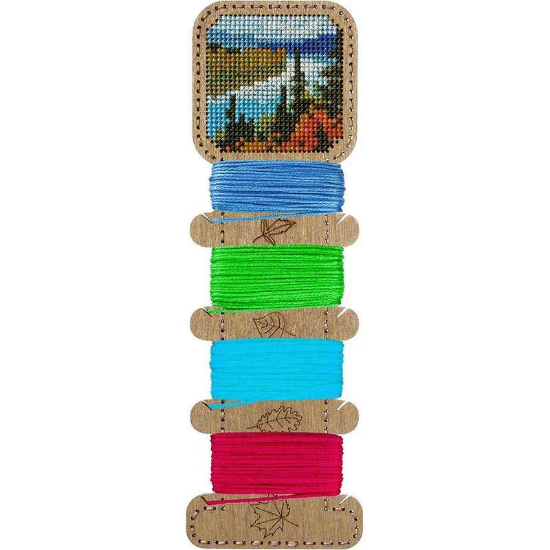 Wonderland Crafts Landscape Embroidery Blank Wood Organizer