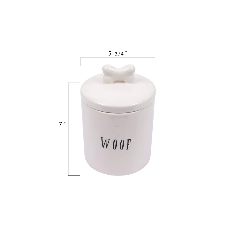 Hello Honey® 7'' Woof Jar with Bone Handle Lid