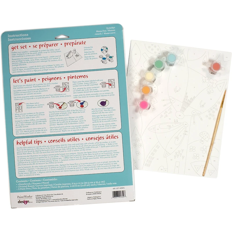 PaintWorks™ Mama Fox Paint by Number Kit
