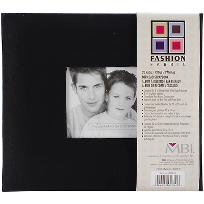 MBI® Fashion Fabric Post Bound Album with Window