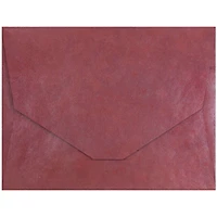 JAM Paper 10" x 13" Red Handmade Booklet Envelopes, 100ct.