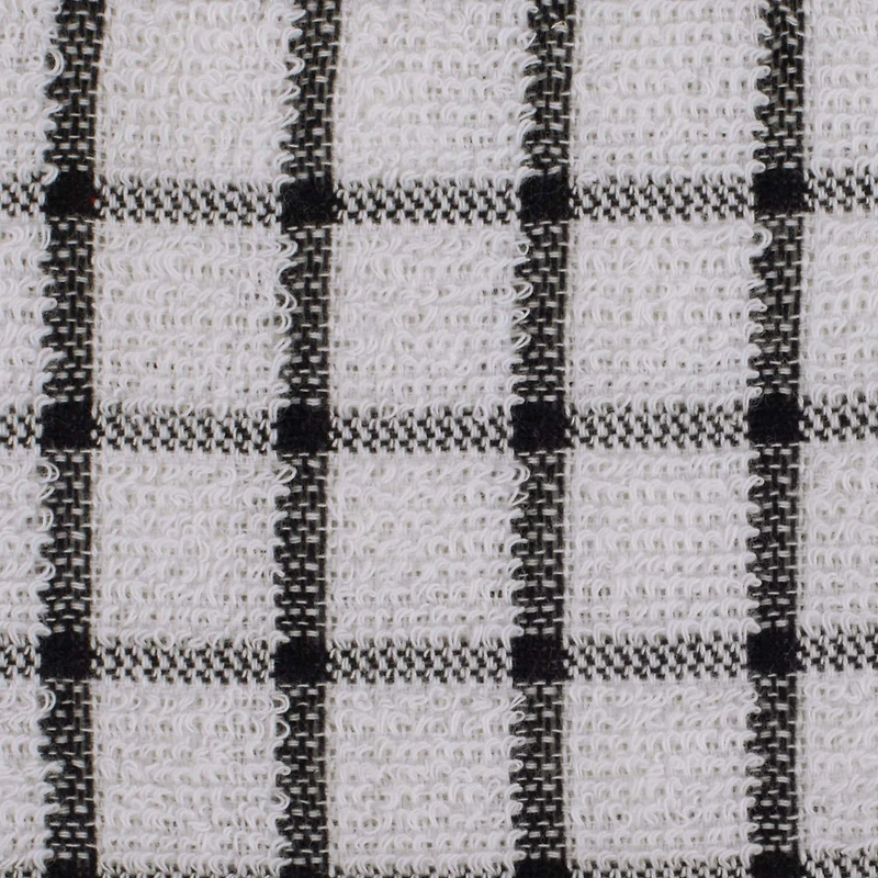 DII® & White Windowpane Terry Dishcloths