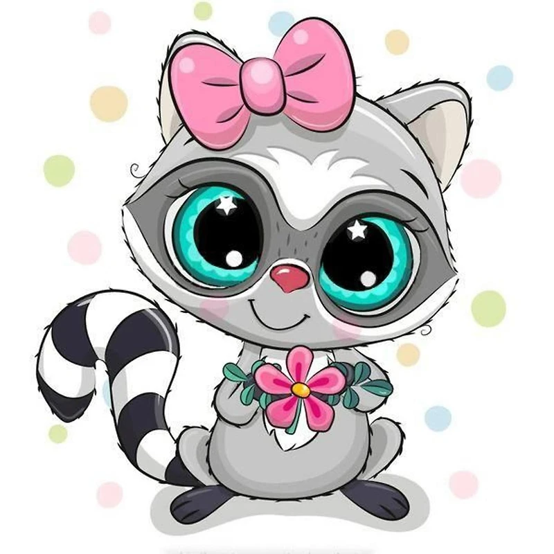 Crafting Spark Racoon Diamond Painting Kit