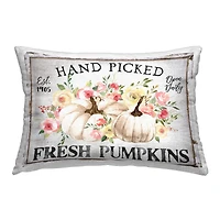 Stupell Industries Hand Picked Pumpkins Outdoor Printed Pillow