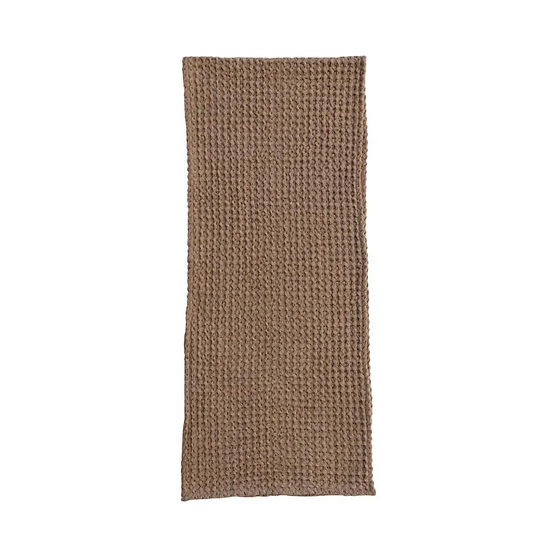 Hello Honey® 6ft. Brown Waffle Weave Cotton Table Runner