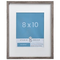Narrow Belmont Frame with Mat by Studio Décor