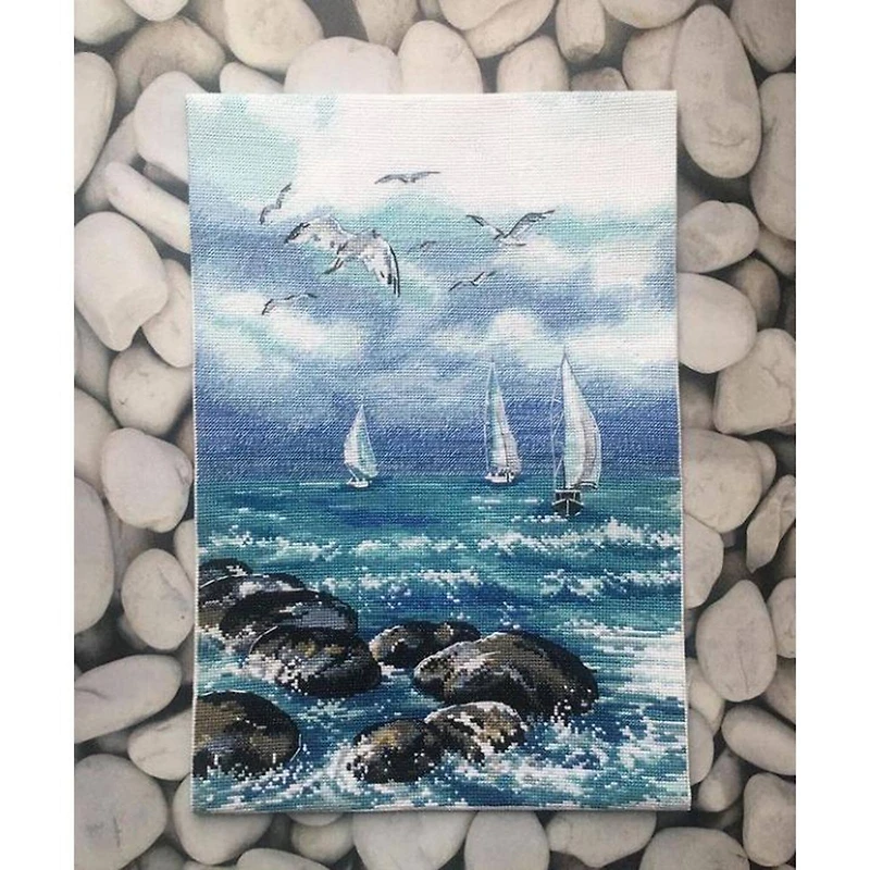 Oven Oh! The Sea, The Sea! Cross Stitch Kit