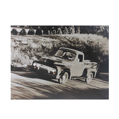 LED Older Model Ford Truck Canvas Wall Art