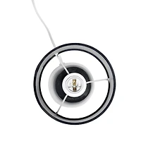 Simple Designs 10" Thimble Base Ceramic Table Lamp