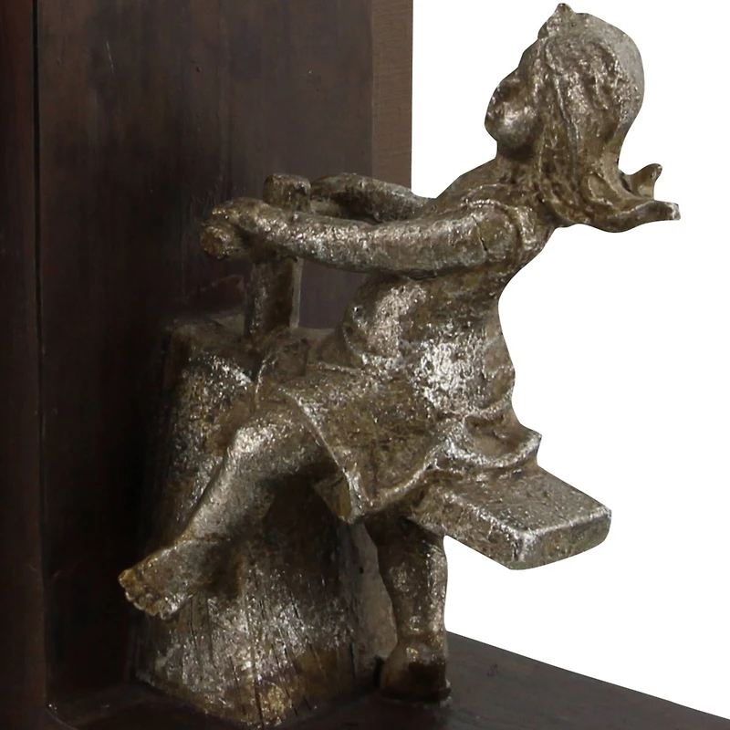 8" Brown Eclectic Children Bookends, 2ct.