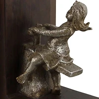 8" Brown Eclectic Children Bookends, 2ct.
