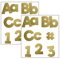 Carson Dellosa Education® Sparkle + Shine Gold Foil EZ Letters, 2 Packs of 219