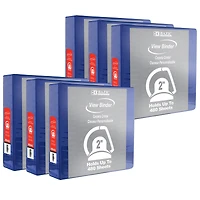 BAZIC® 2" Slant D Ring View Binder with 2 Pockets