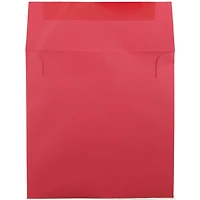 JAM Paper 8.5" x 8.5" Red Square Colored Invitation Envelopes, 25ct.