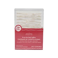 24ct. Warm White LED Snowflake String Lights on Silver Wire by Ashland®