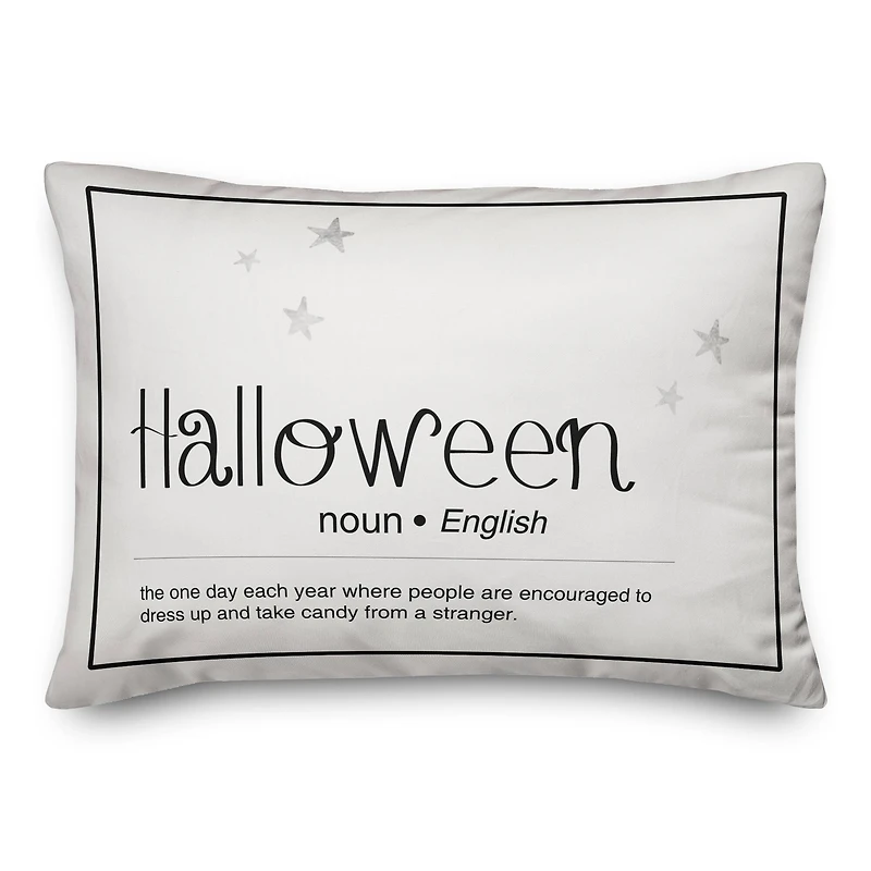 Halloween Definition 14" x 20" Throw Pillow