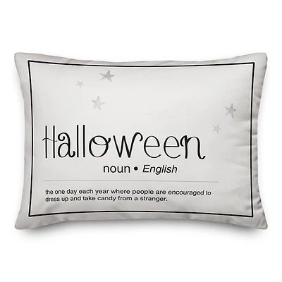 Halloween Definition 14" x 20" Throw Pillow