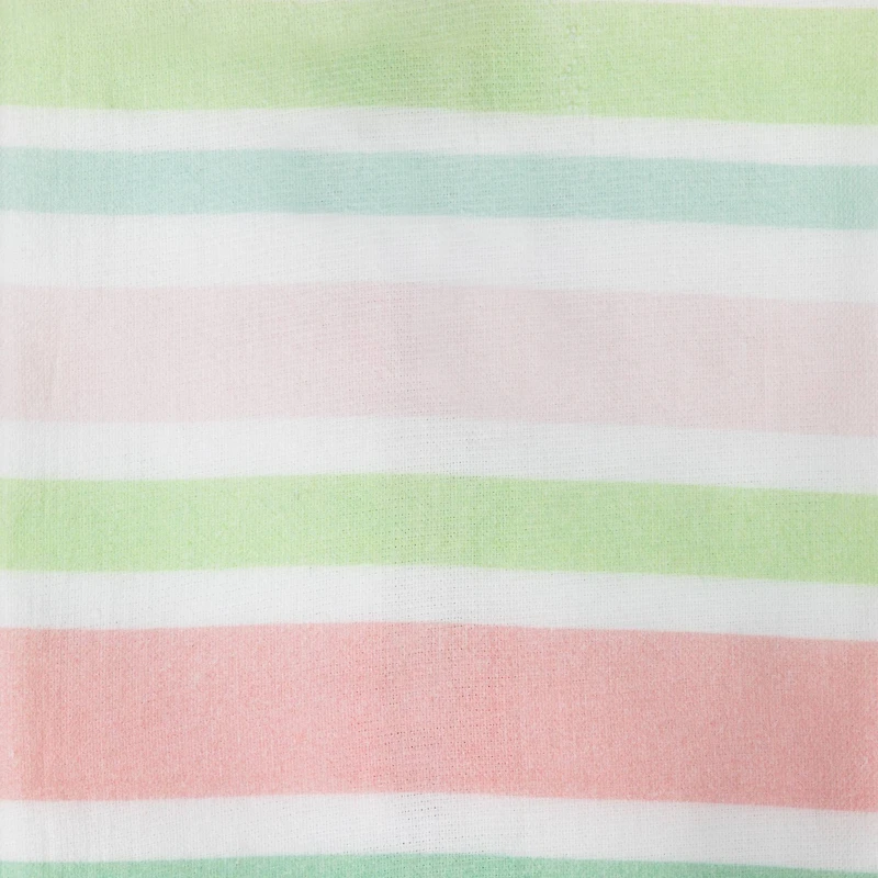 26" Pastel Stripes & Eggs Easter Kitchen Tea Towel Set