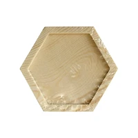 Hexagon Welled Pinewood Coasters, 4ct. by Make Market®