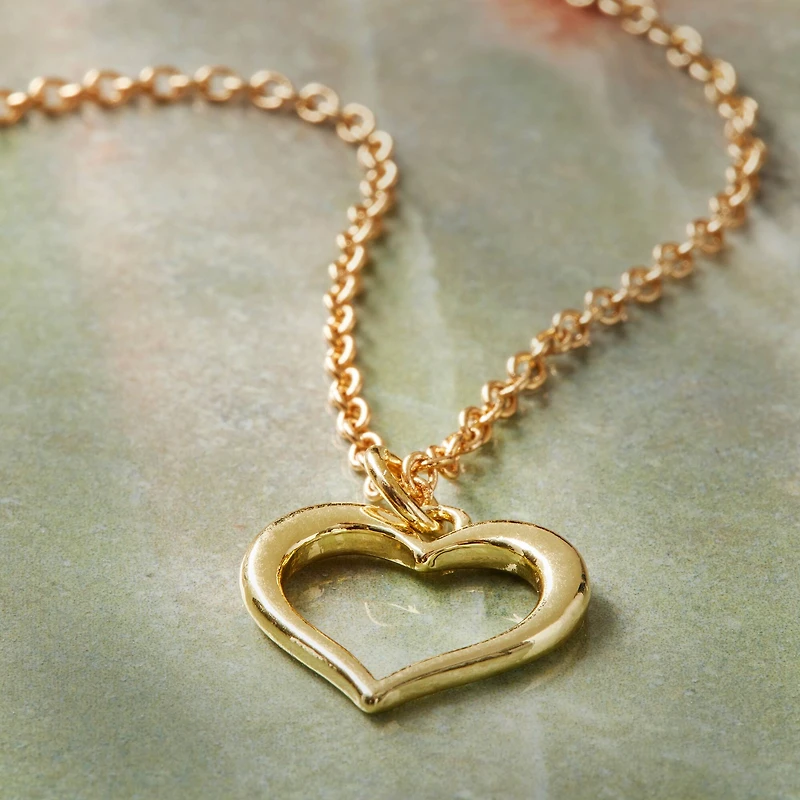 Charmalong™ 14K Gold Open Heart Charm by Bead Landing™