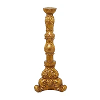 29" Brass Polystone Candle Holder