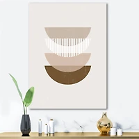 Designart - Abstract Sun Moon Geometric Print III