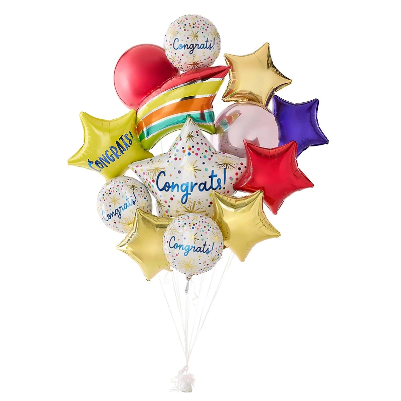 Confetti Congrats Foil Balloon Bundle