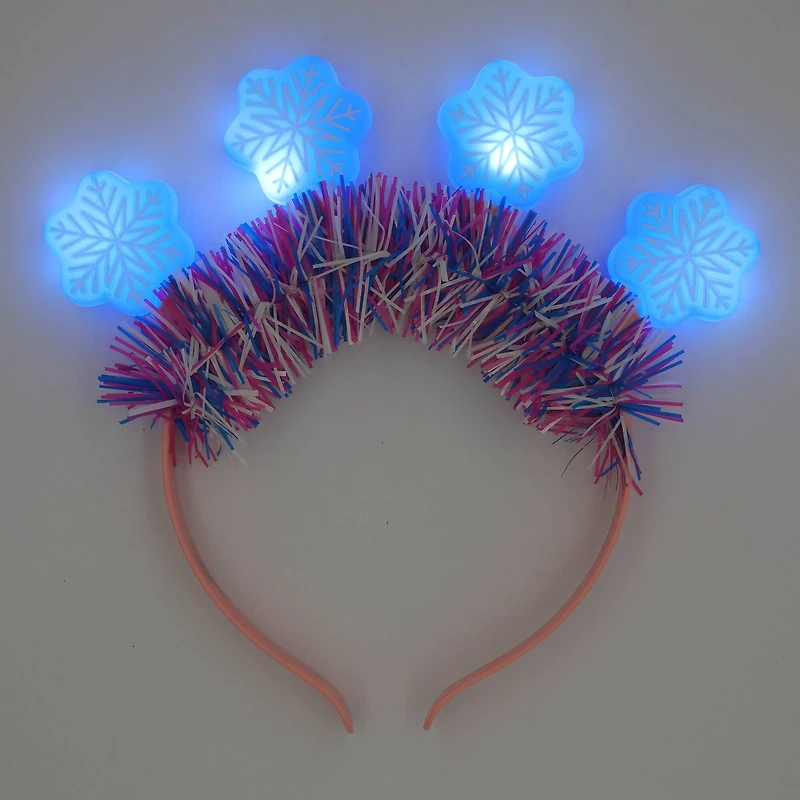 Blue & White Snowflake Light-Up Headband by Creatology™