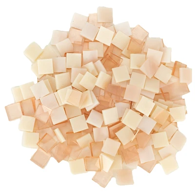 Oceanside Compatible™ Small Pink Mosaic Stained Glass Squares, 8oz.