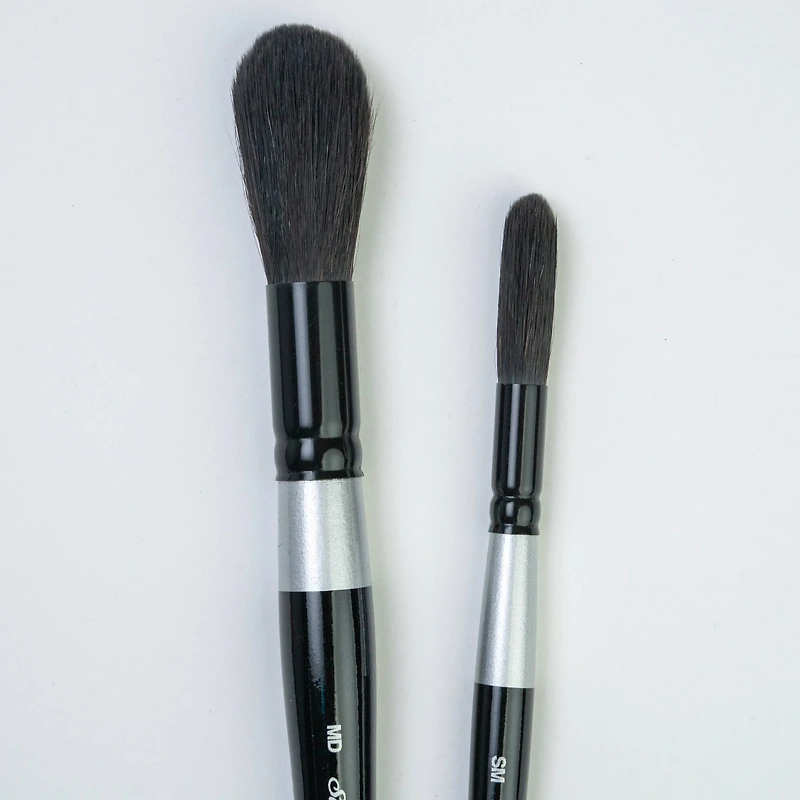 Silver Brush Limited Black Velvet® Jumbo Round Brushes Set