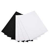 9" x 12" Black & White Corrugate Paper, 8ct. by Creatology™