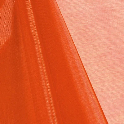 Dark Orange Mirror Organza