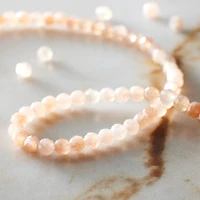 Pink Faceted Moonstone Round Beads, 2mm by Bead Landing™