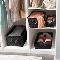 Simplify Large Woven Storage Shelf Bin