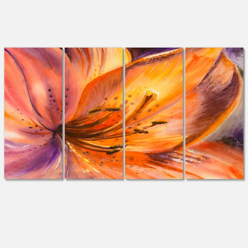 Designart - Orange Lily Flower