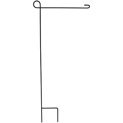 37.75" Black Solid Contemporary Garden Flagpole