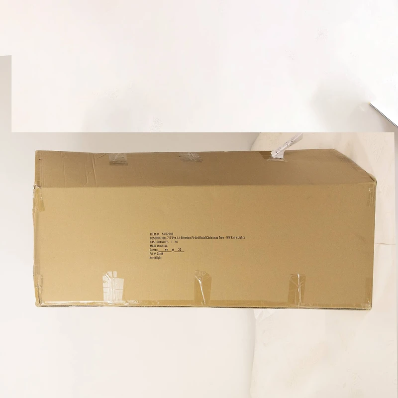 7.5ft. Pre-Lit Real Touch™️ Riverton Fir Artificial Christmas Tree, Clear LED Lights