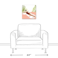 Girl On Towel Canvas Wall Art