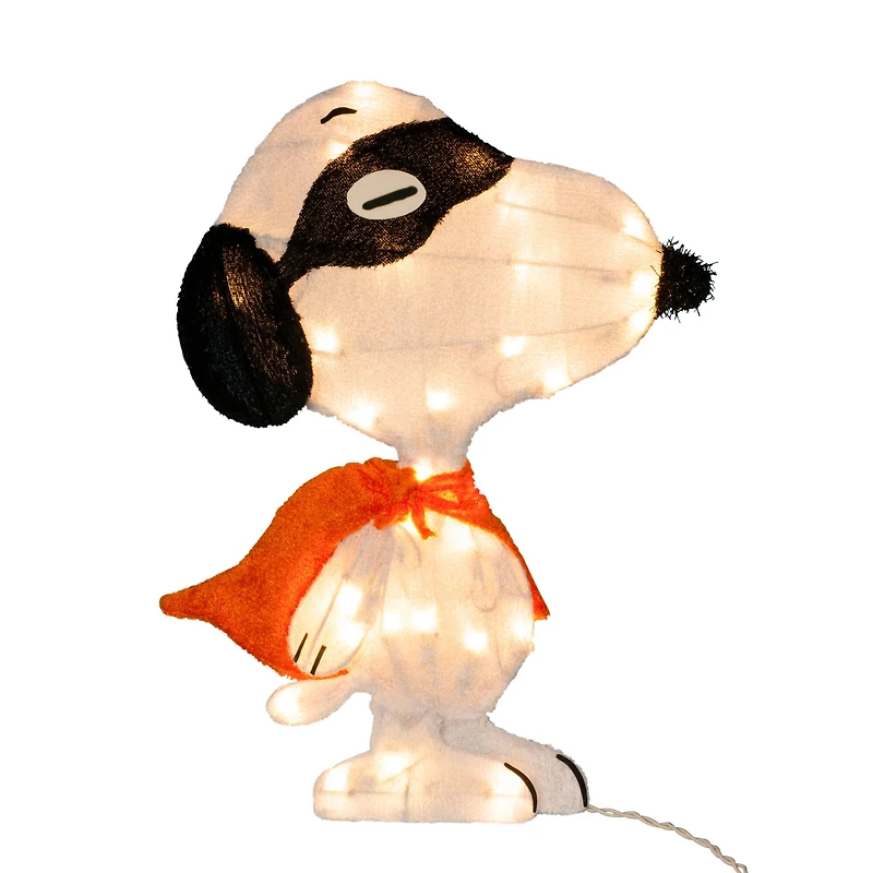 18" LED Peanuts Superhero Snoopy Yard Art