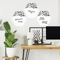 RoomMates Doodle Dry Erase Hexagon Peel & Stick Decals