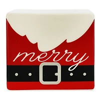 4.25" Merry Santa Belt Ceramic Tabletop Décor by Ashland®