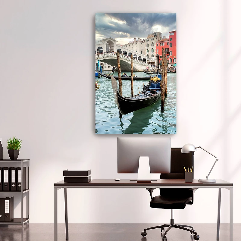 Lumaprints Gondola Rialto Bridge No.1 Canvas Wall Art