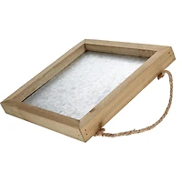 Hampton Art™ Rustic 10" x 10" Framed Galvanized Sign