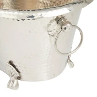 The Novogratz 14" Silver Aluminum Traditional Wine Holder