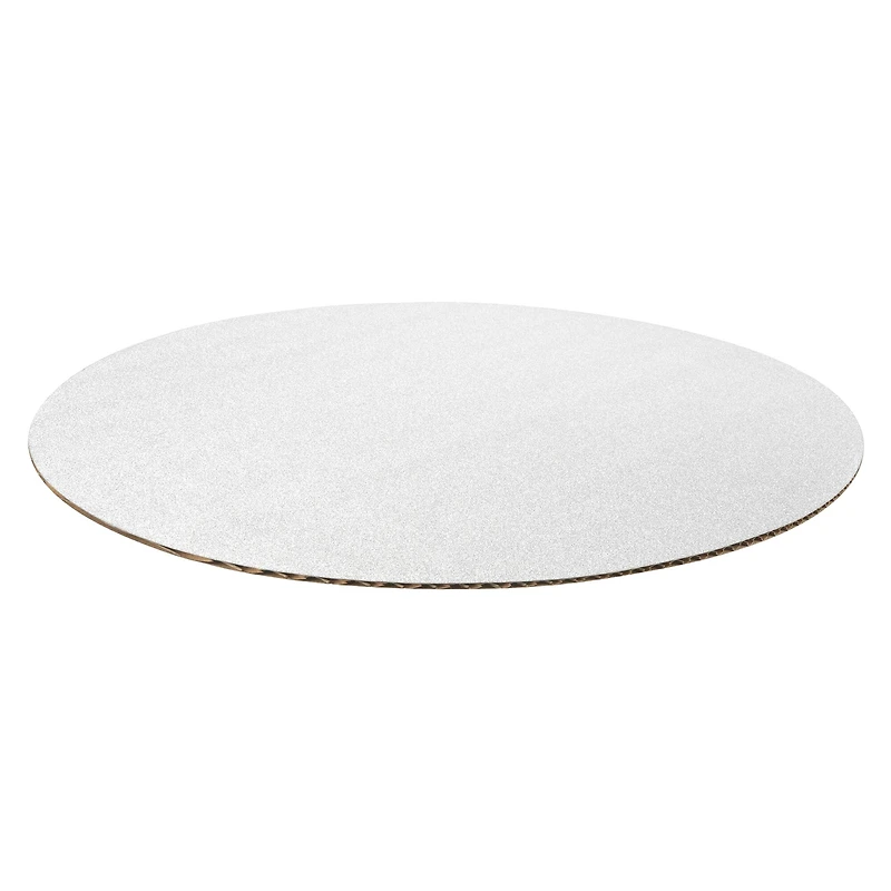 12" Silver Glitter Cake Boards by Celebrate It®, 3ct.