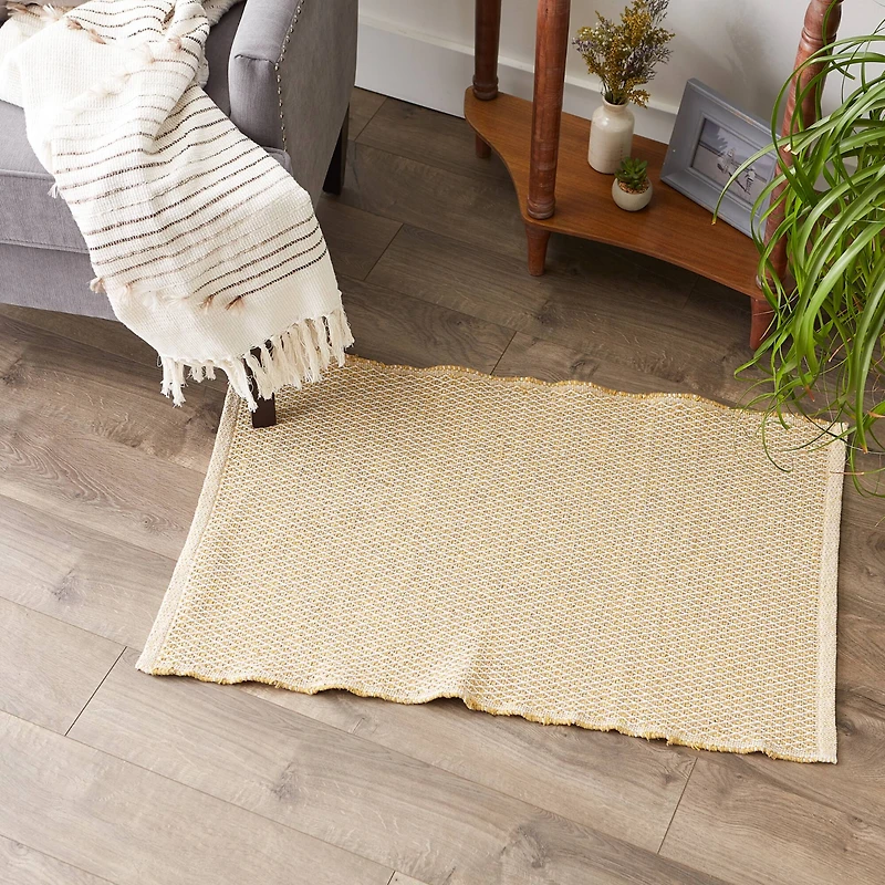 DII® Diamond Handwoven Recycled Yarn Rug